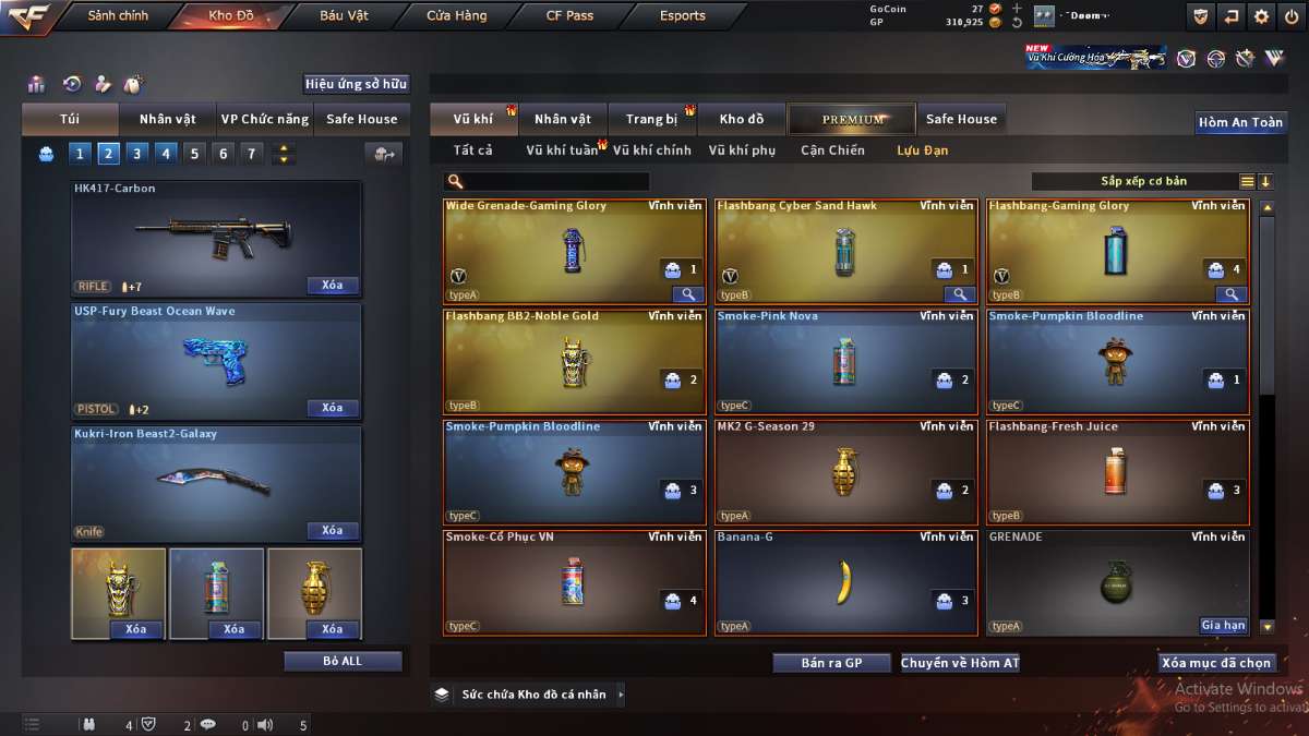 shop acc cf uy tin gia re